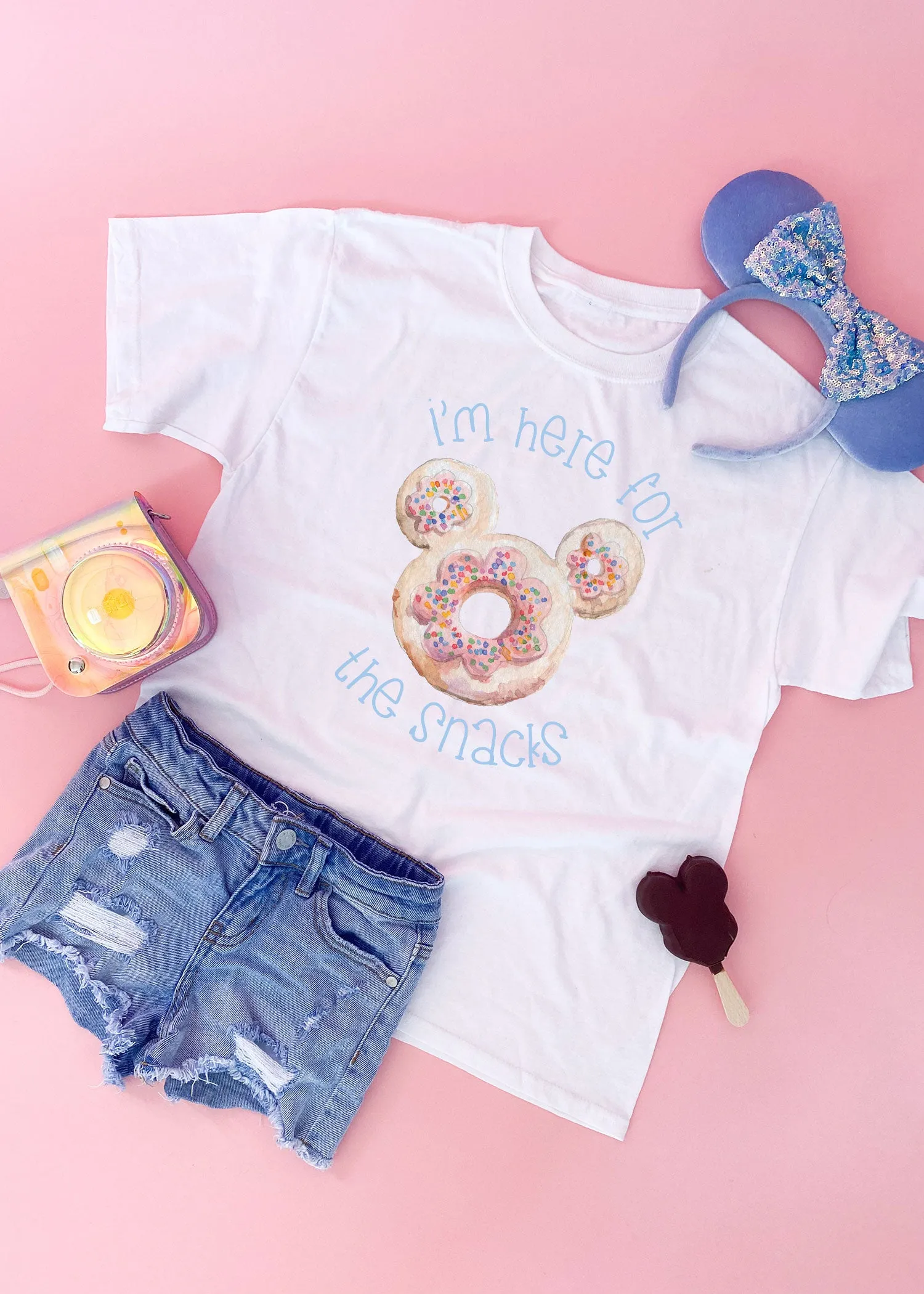 Here For The Snacks | Kids Tee