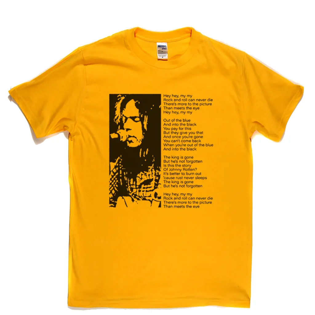 Hey Hey My My Into The Black T-Shirt