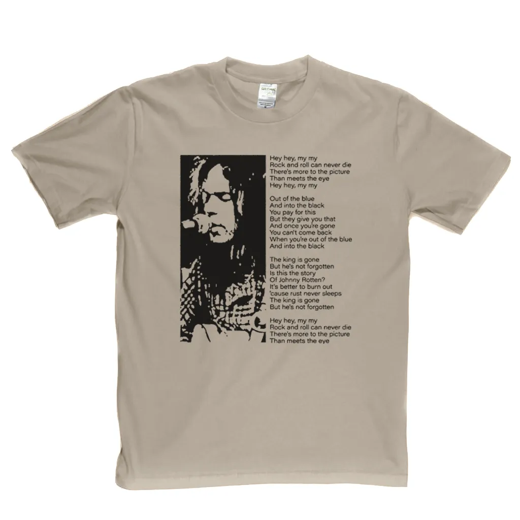 Hey Hey My My Into The Black T-Shirt