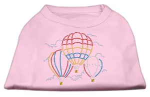 Hot Air Balloon Rhinestone Shirts Light Pink XS (8)