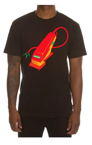 Ice Cream "The Barber" SS Black Tee (441-4207)