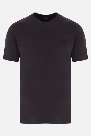 Jersey Embroidered Cotton T-Shirt