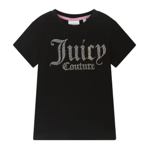 Juicy Couture Diamante Fitted Tee Junior