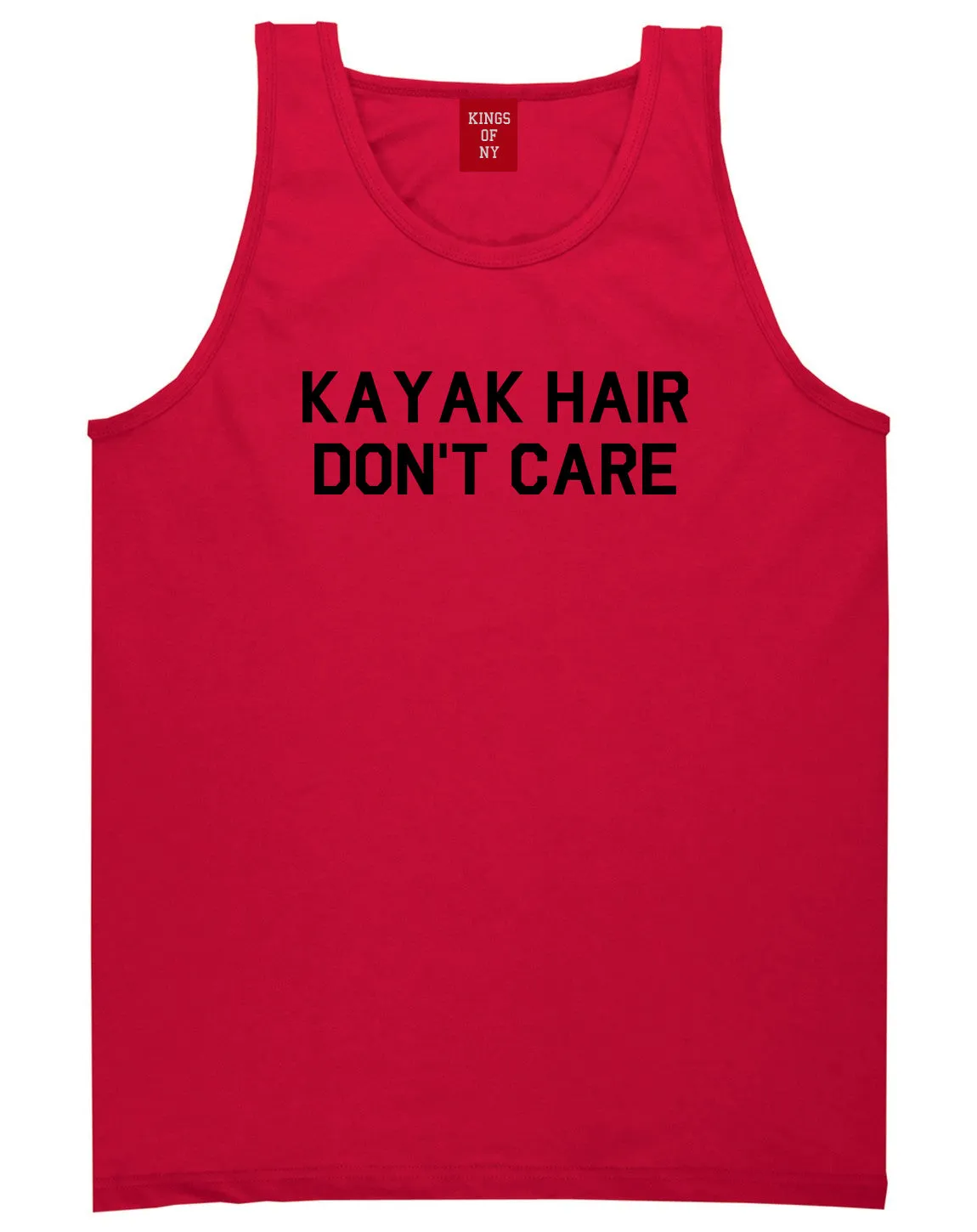 Kayak Hair Dont Care Mens Tank Top Shirt