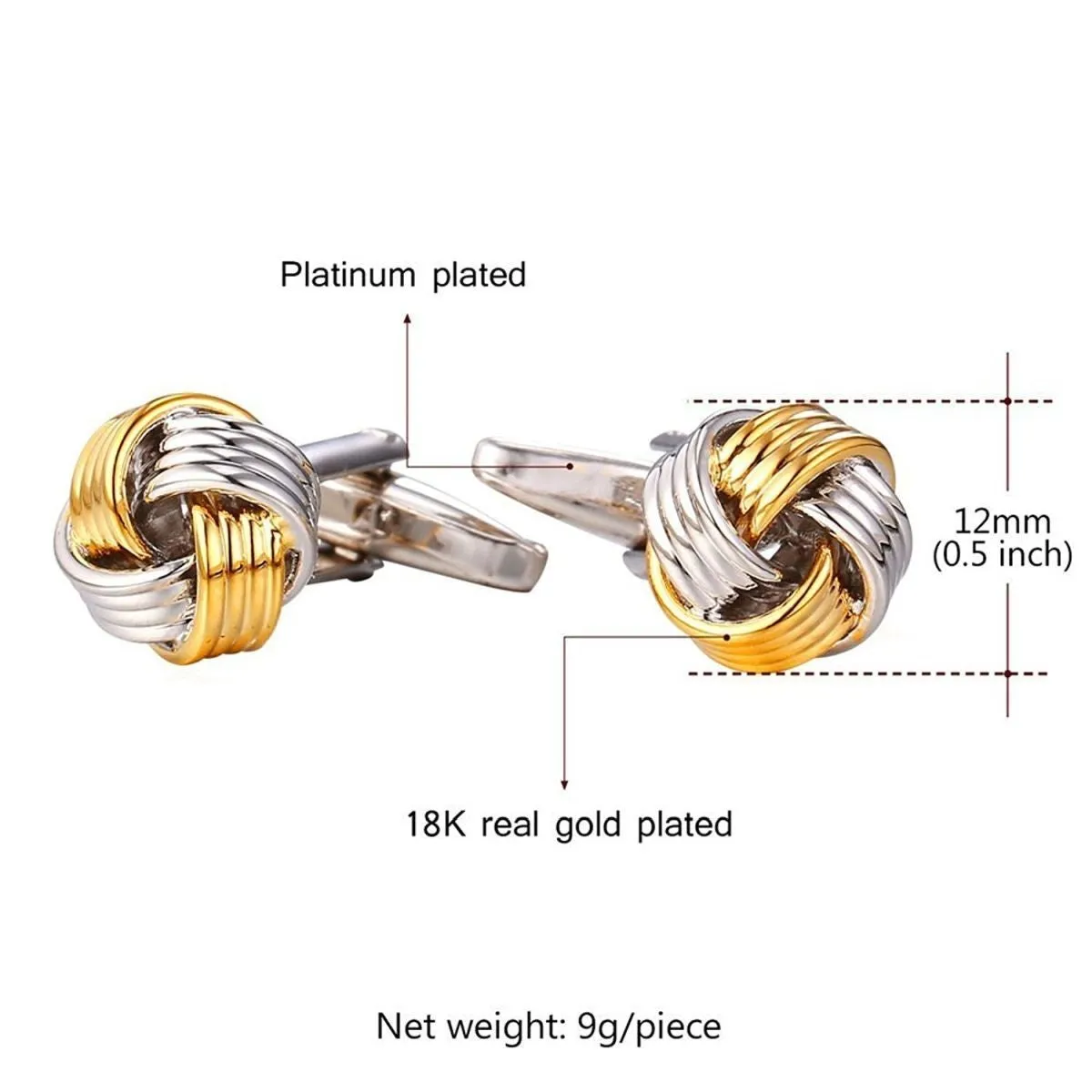 Knott Gold Knot Cufflinks In Box