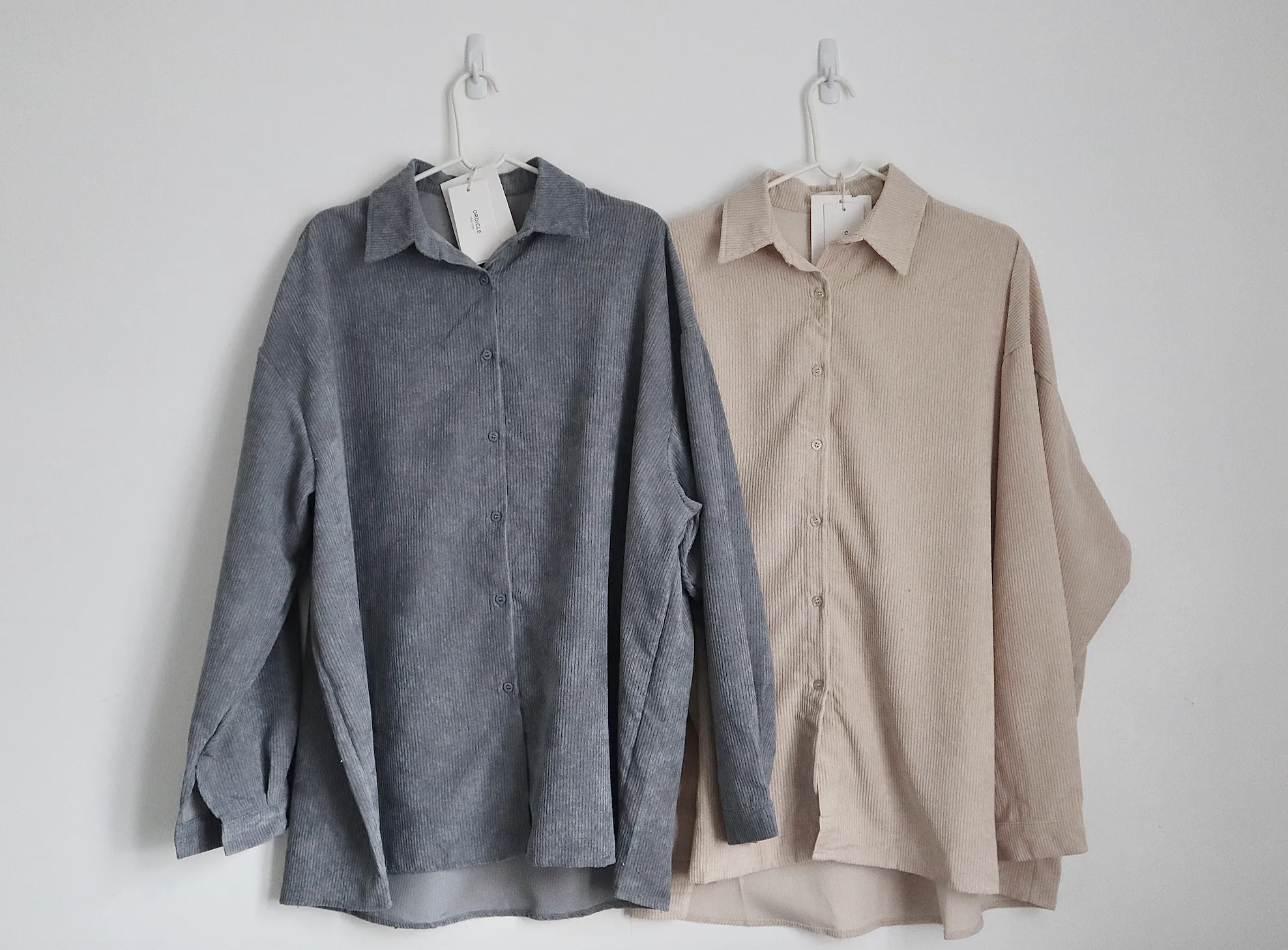 [Korean Style] Bella Corduroy Unisex Oversized Shirts