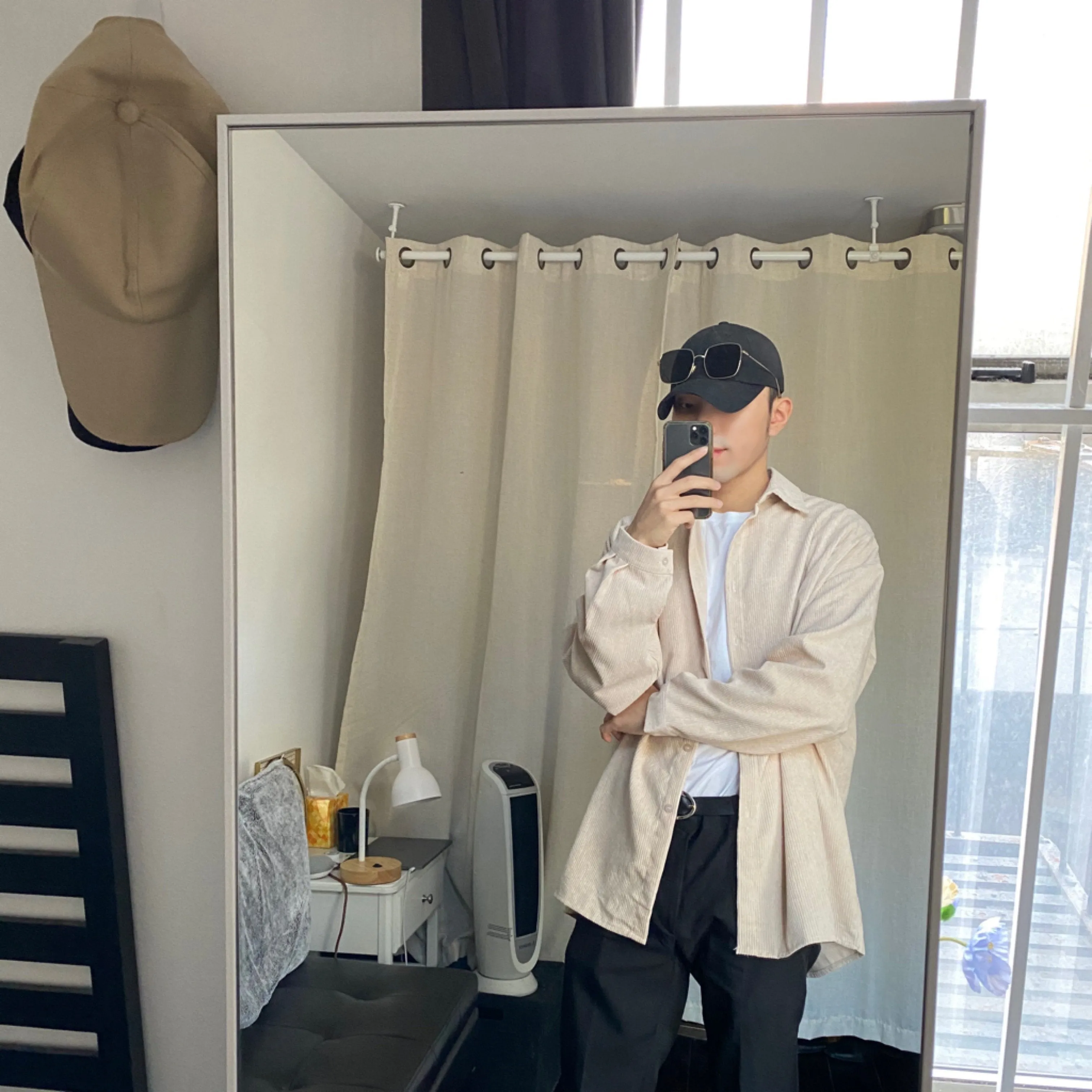 [Korean Style] Bella Corduroy Unisex Oversized Shirts