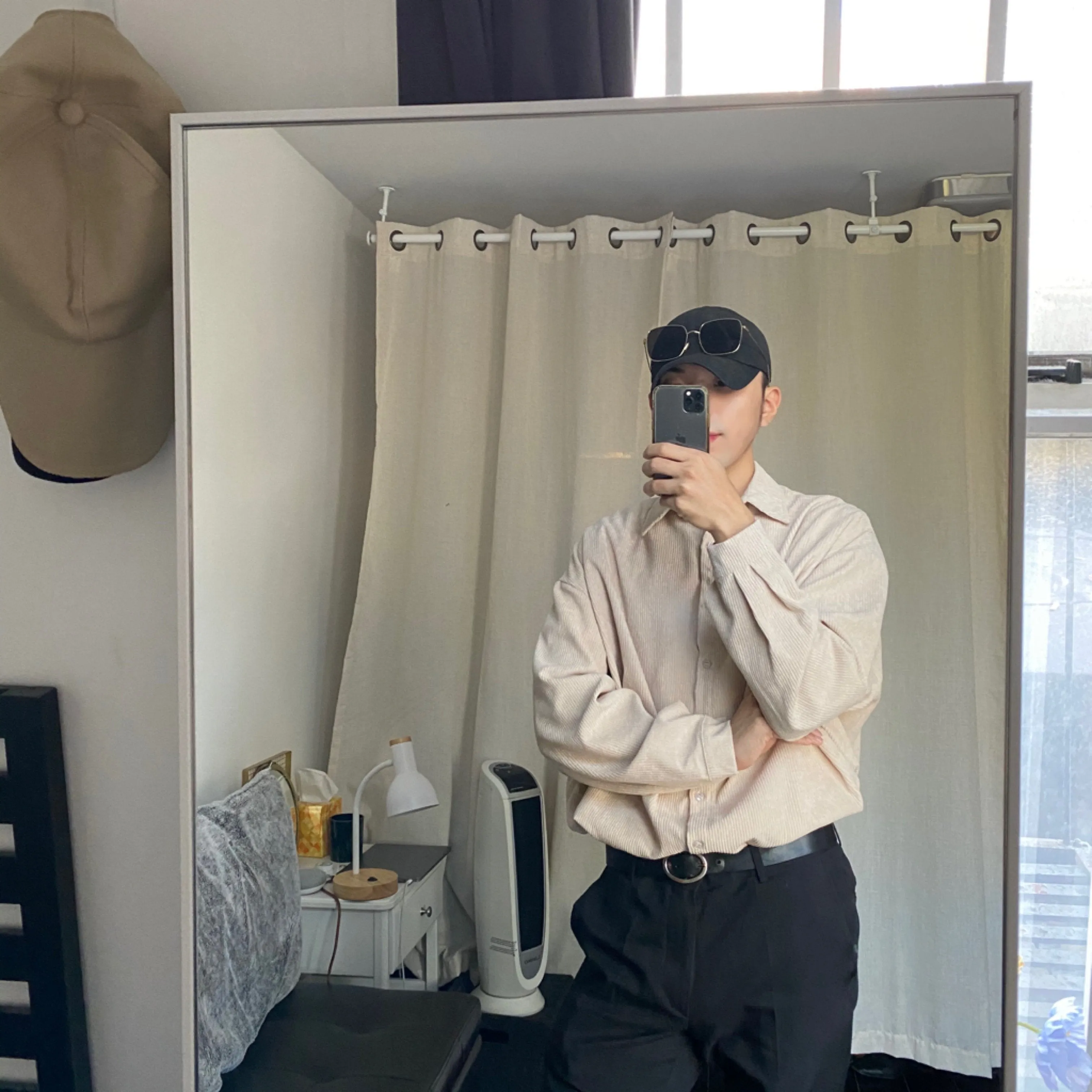 [Korean Style] Bella Corduroy Unisex Oversized Shirts