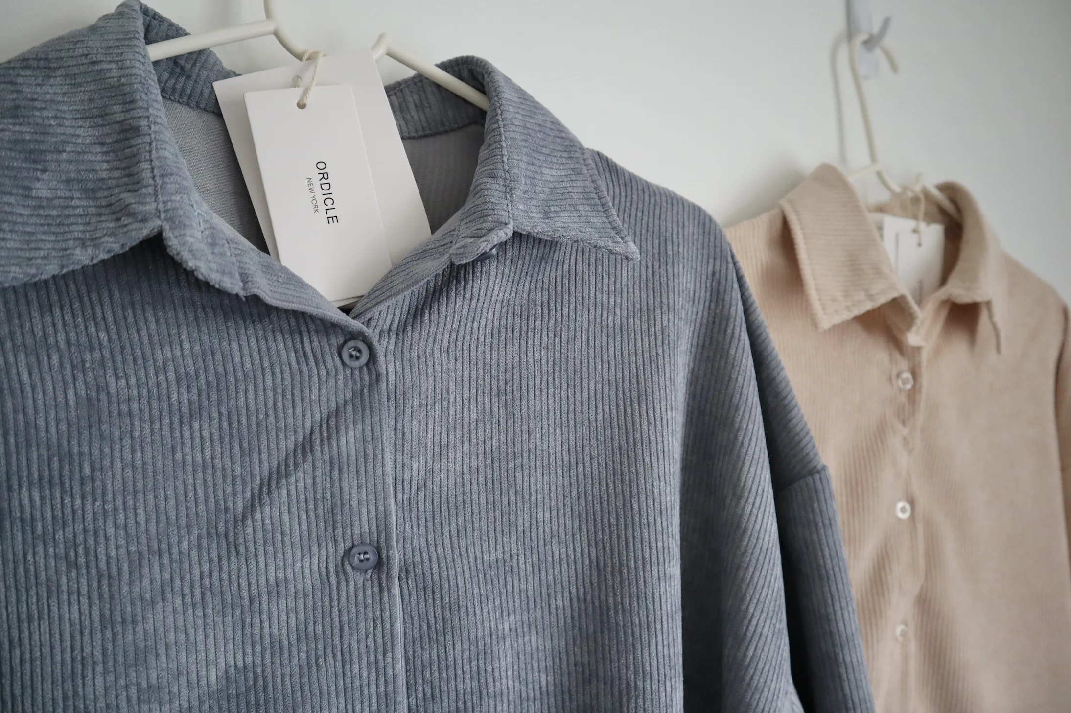[Korean Style] Bella Corduroy Unisex Oversized Shirts