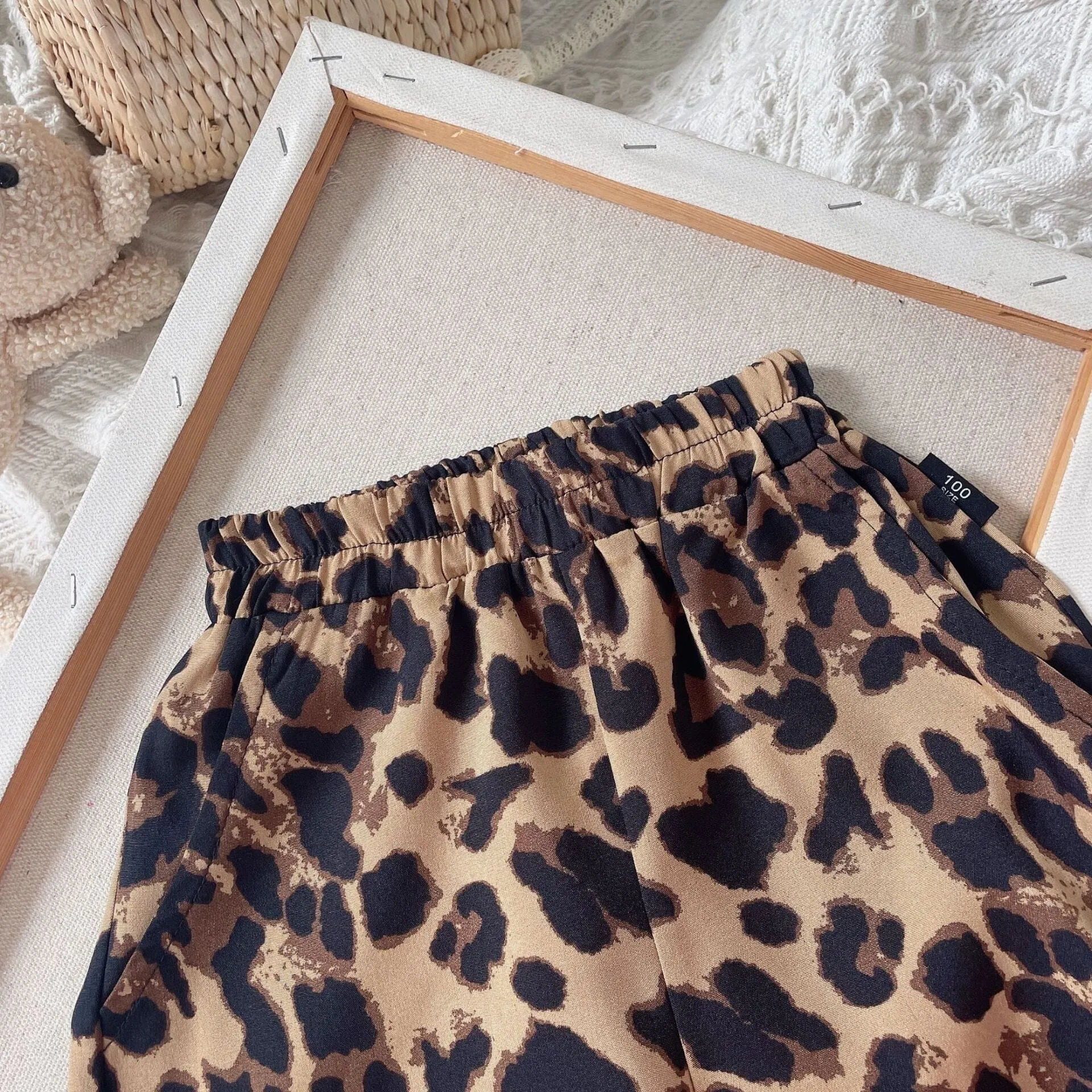 Leopard Short Sleeve Shirt Set
