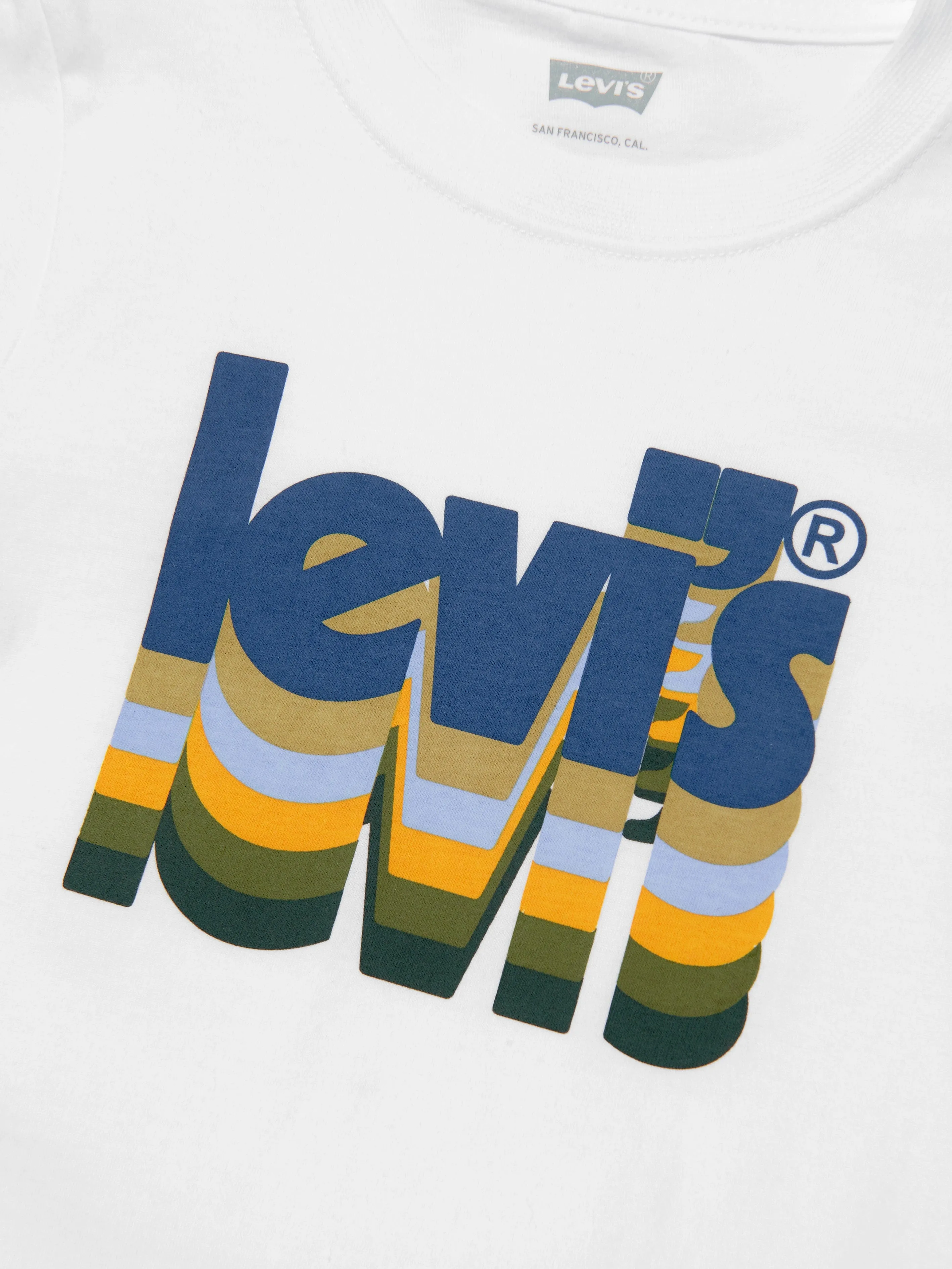 Levi's Wear Boys Layered Poster Logo T-Shirt in Black