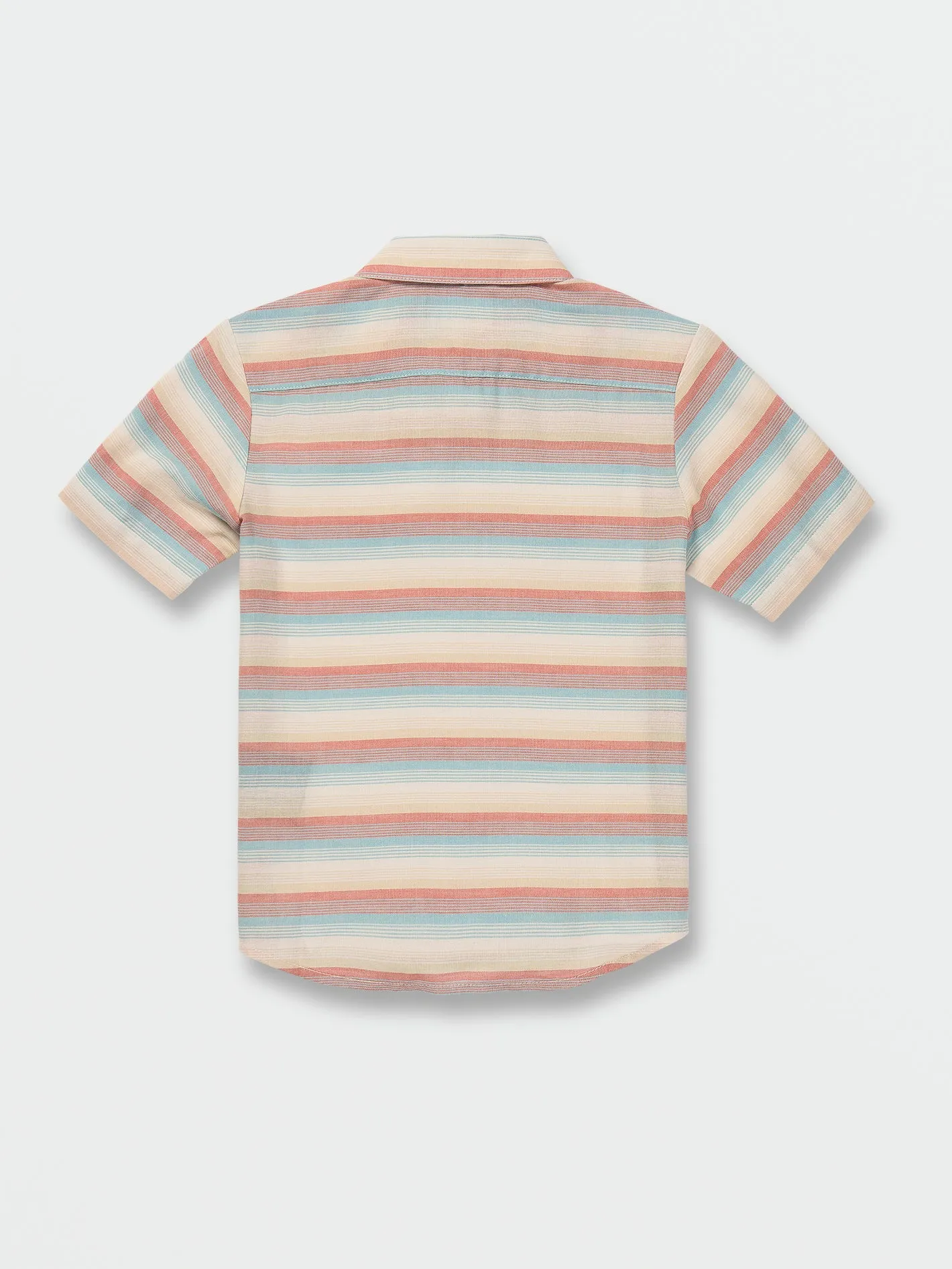 Little Boys Veecee Stripe Short Sleeve Shirt - Whitecap Grey