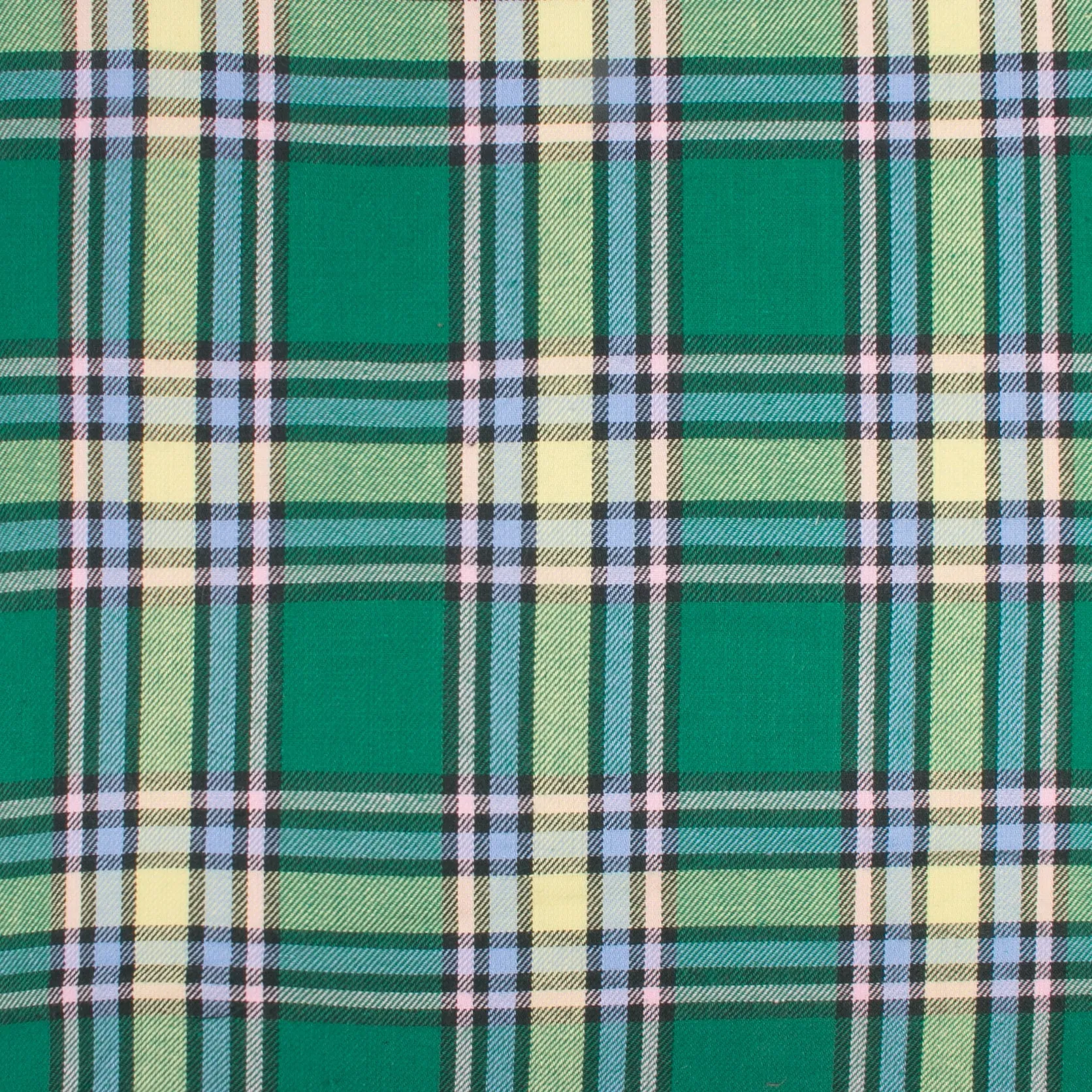 LONDON brushed plaid - Alberta - Green / Blue