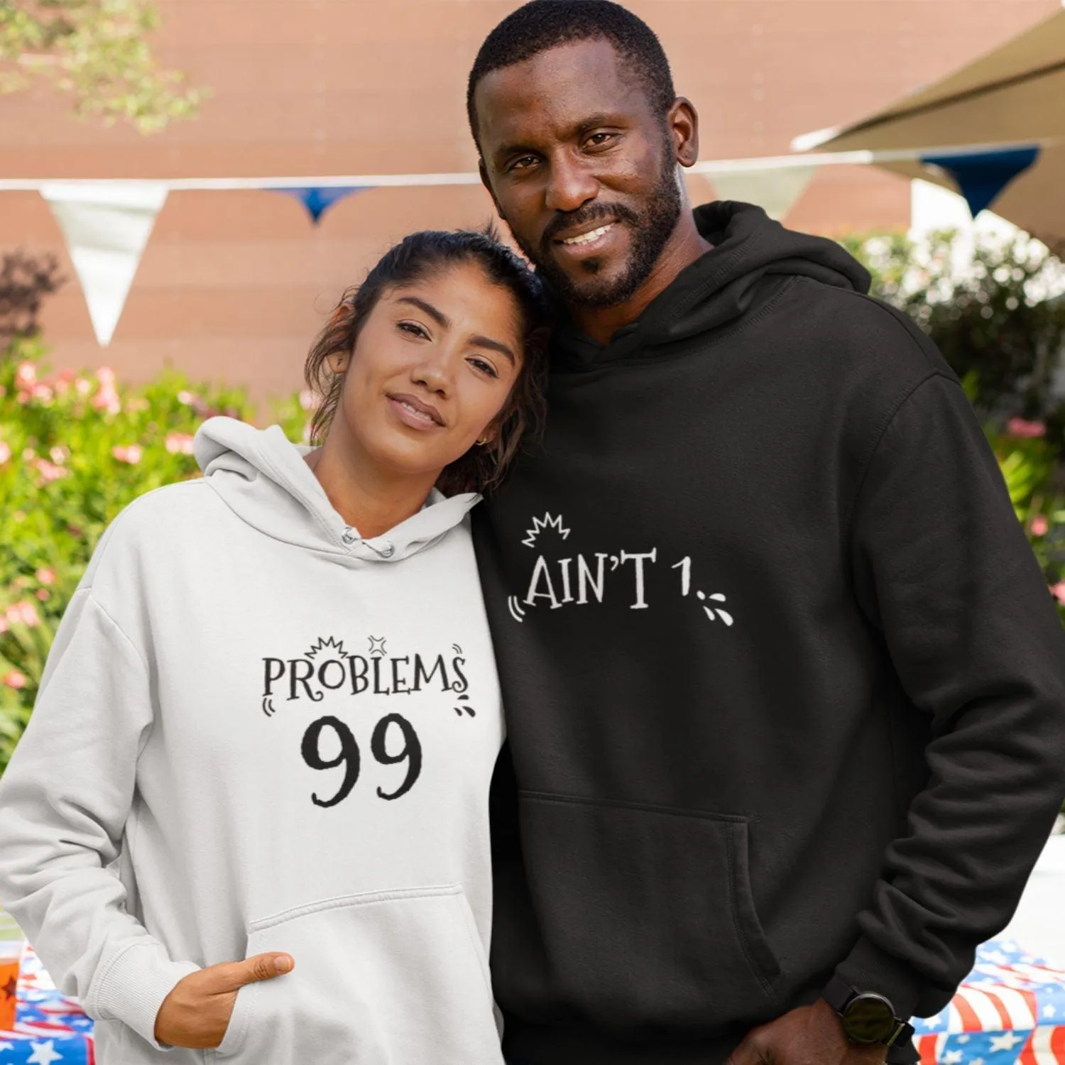 Matching Set Gifts for Couples: 99 Problems/Ain't 1 Hoodie & Sweatshirts, Longsleeve Shirts
