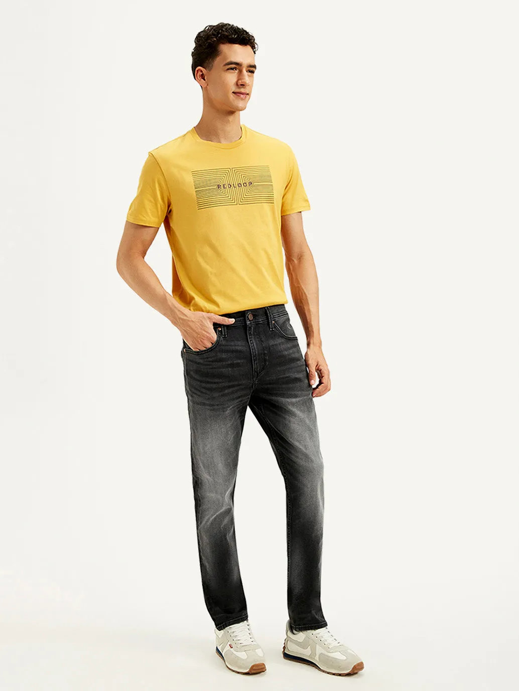 Men's 512 Slim Tapered Fit Charcoal-Grey Jeans