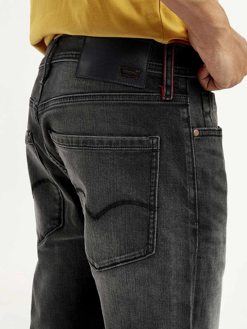Men's 512 Slim Tapered Fit Charcoal-Grey Jeans