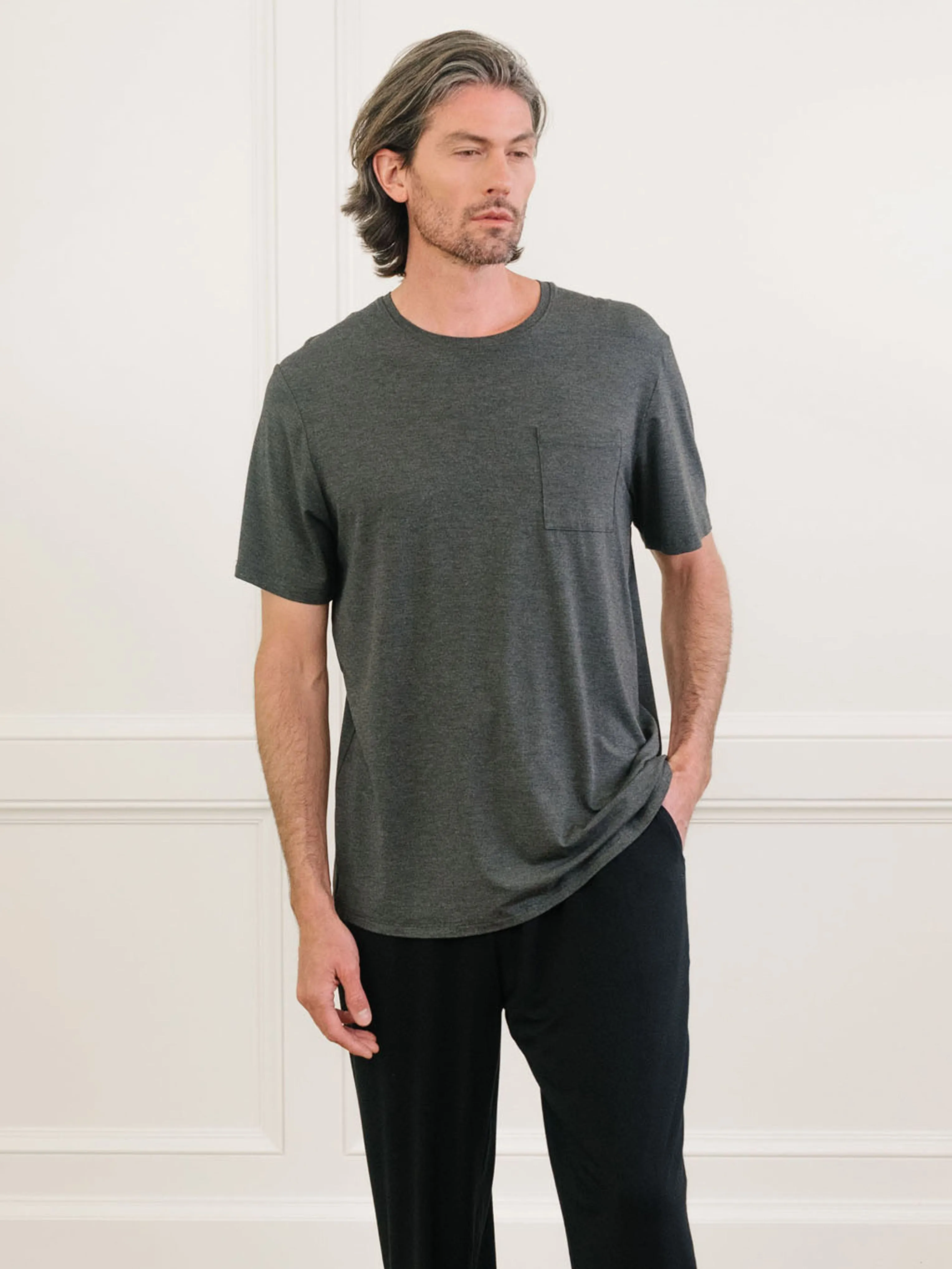 Men's Bamboo Stretch-Knit Lounge Tee