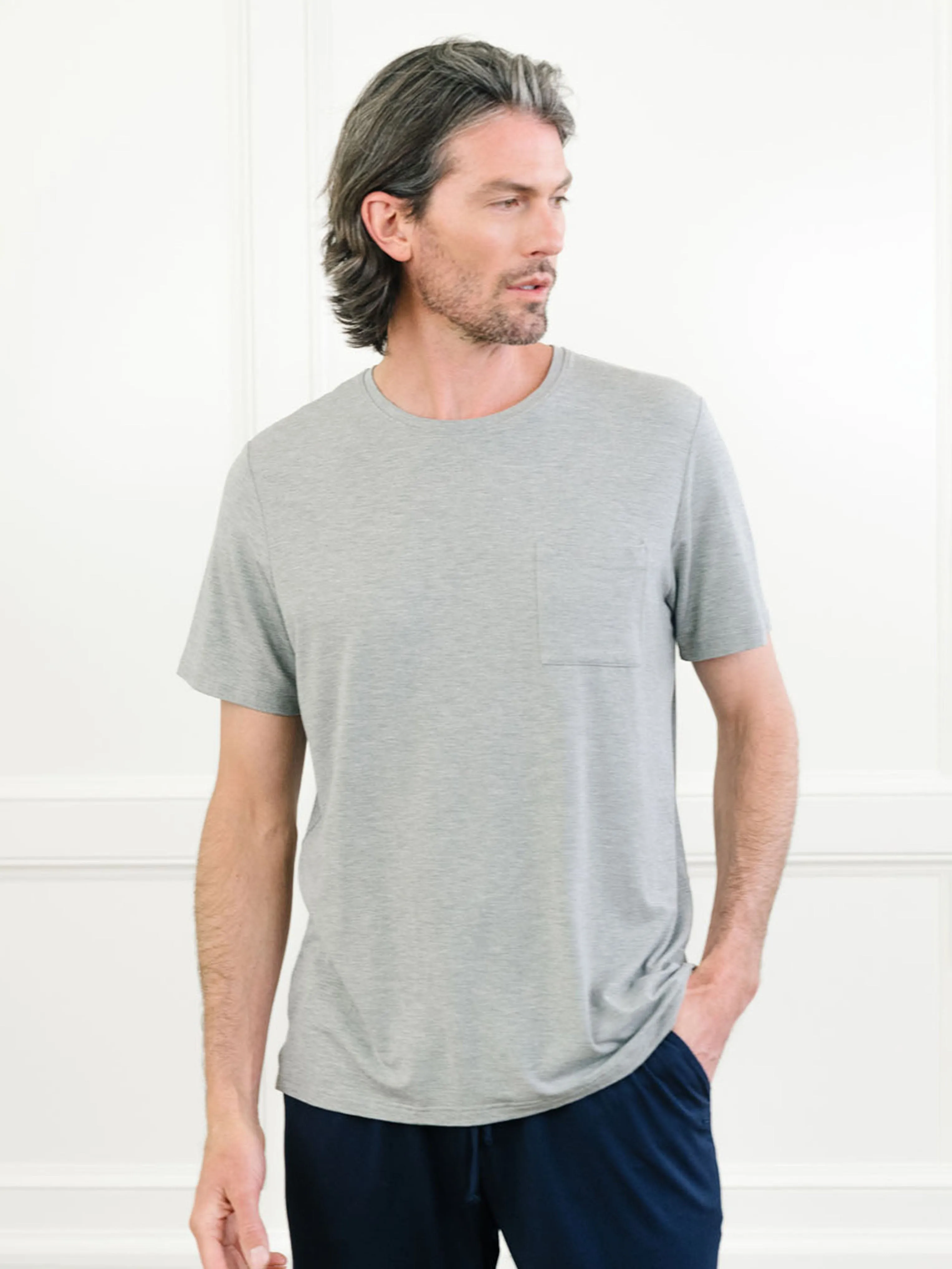 Men's Bamboo Stretch-Knit Lounge Tee