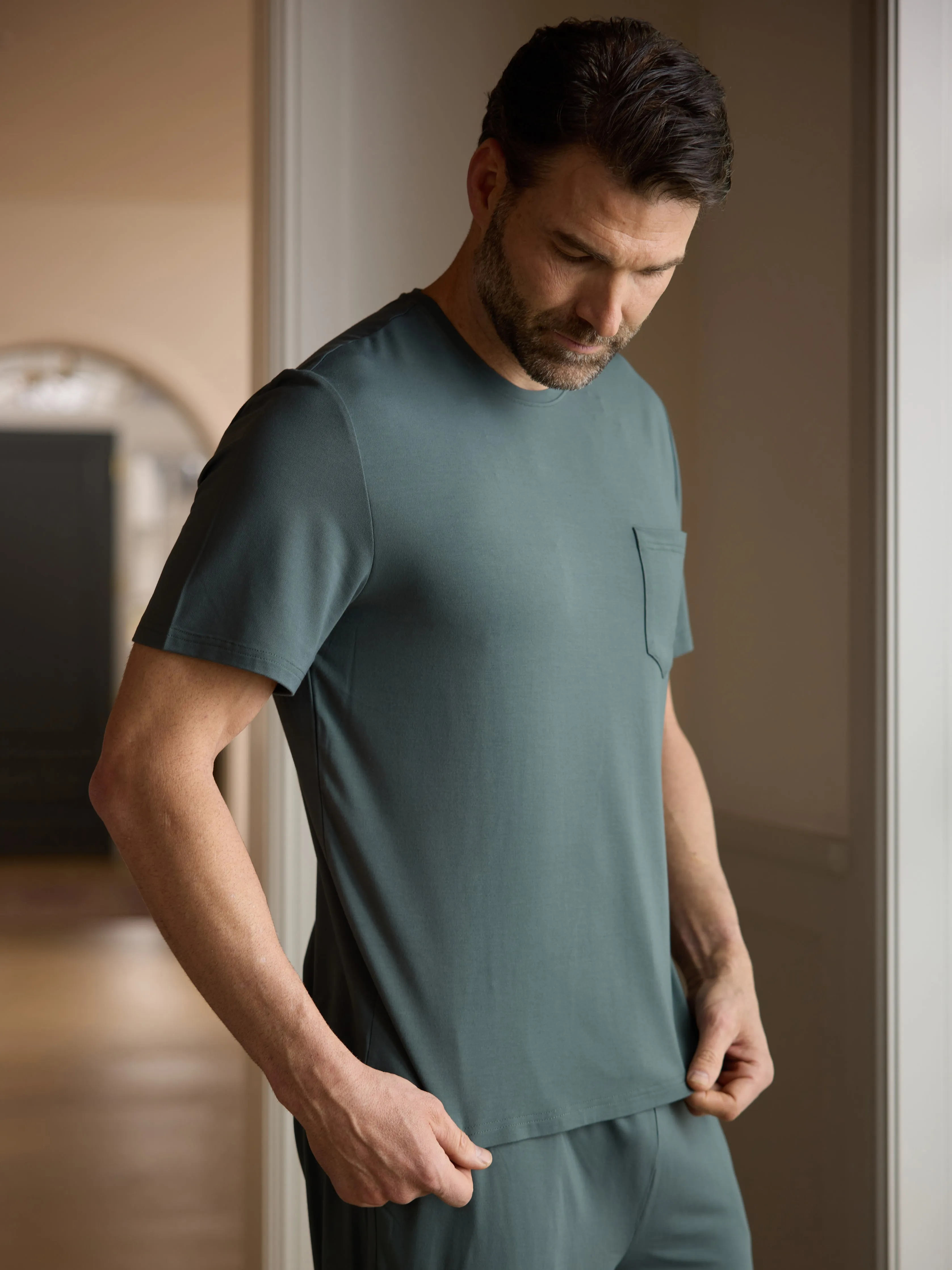 Men's Bamboo Stretch-Knit Lounge Tee