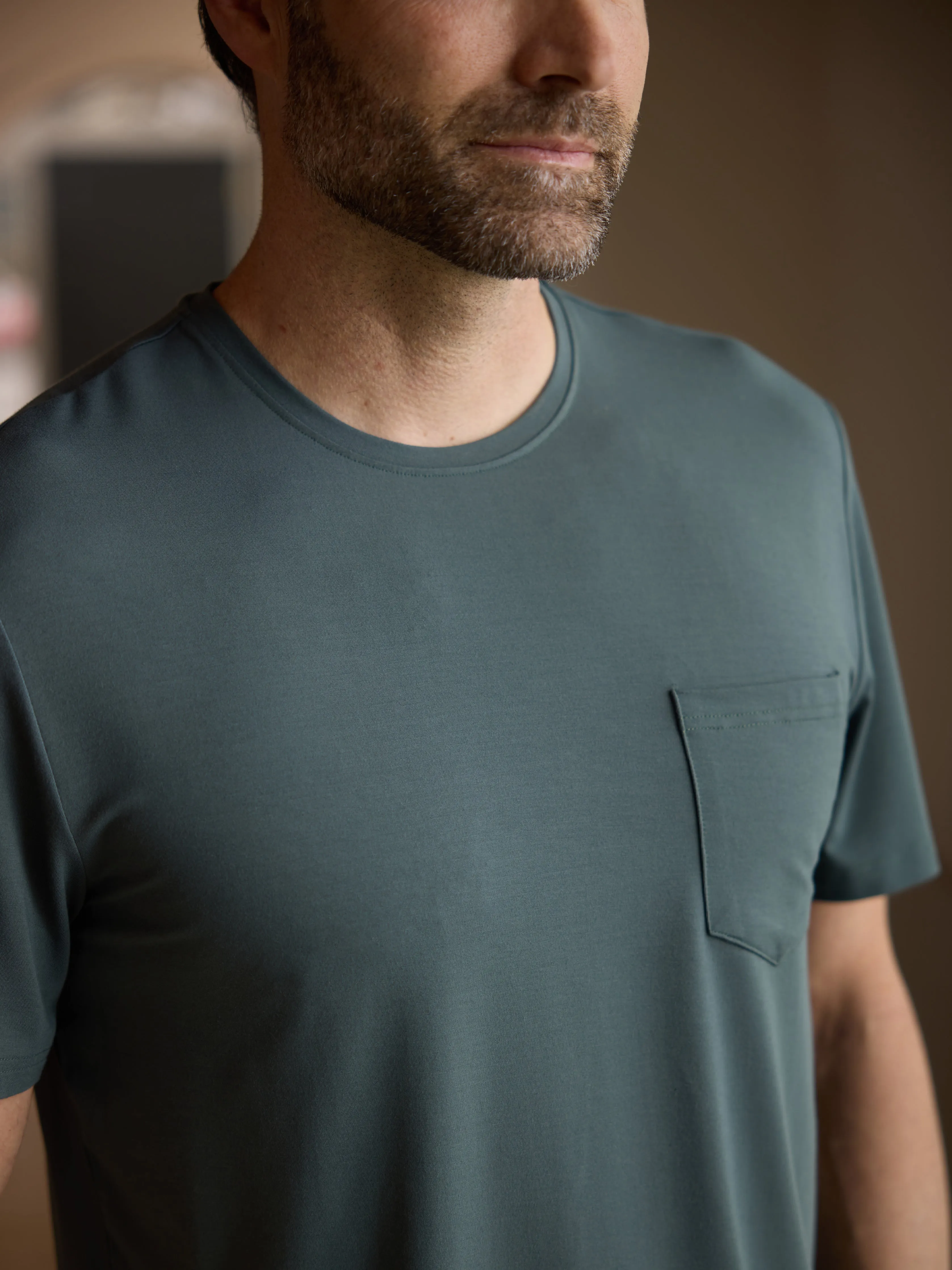 Men's Bamboo Stretch-Knit Lounge Tee