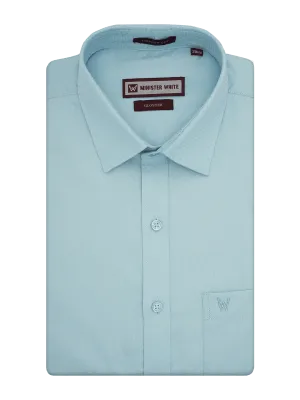 Mens Premium Poly Cotton Regular Fit Sky Blue Colour Shirt Gloster