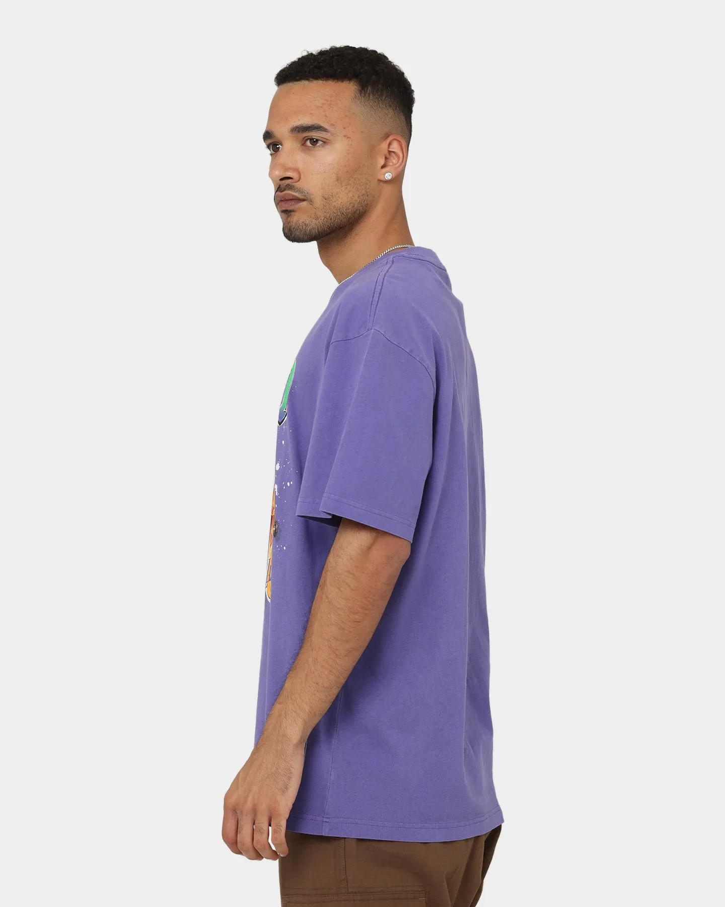 Mitchell & Ness Shaquille O'Neal Los Angeles Lakers Player Vibes T-Shirt Neon Purple