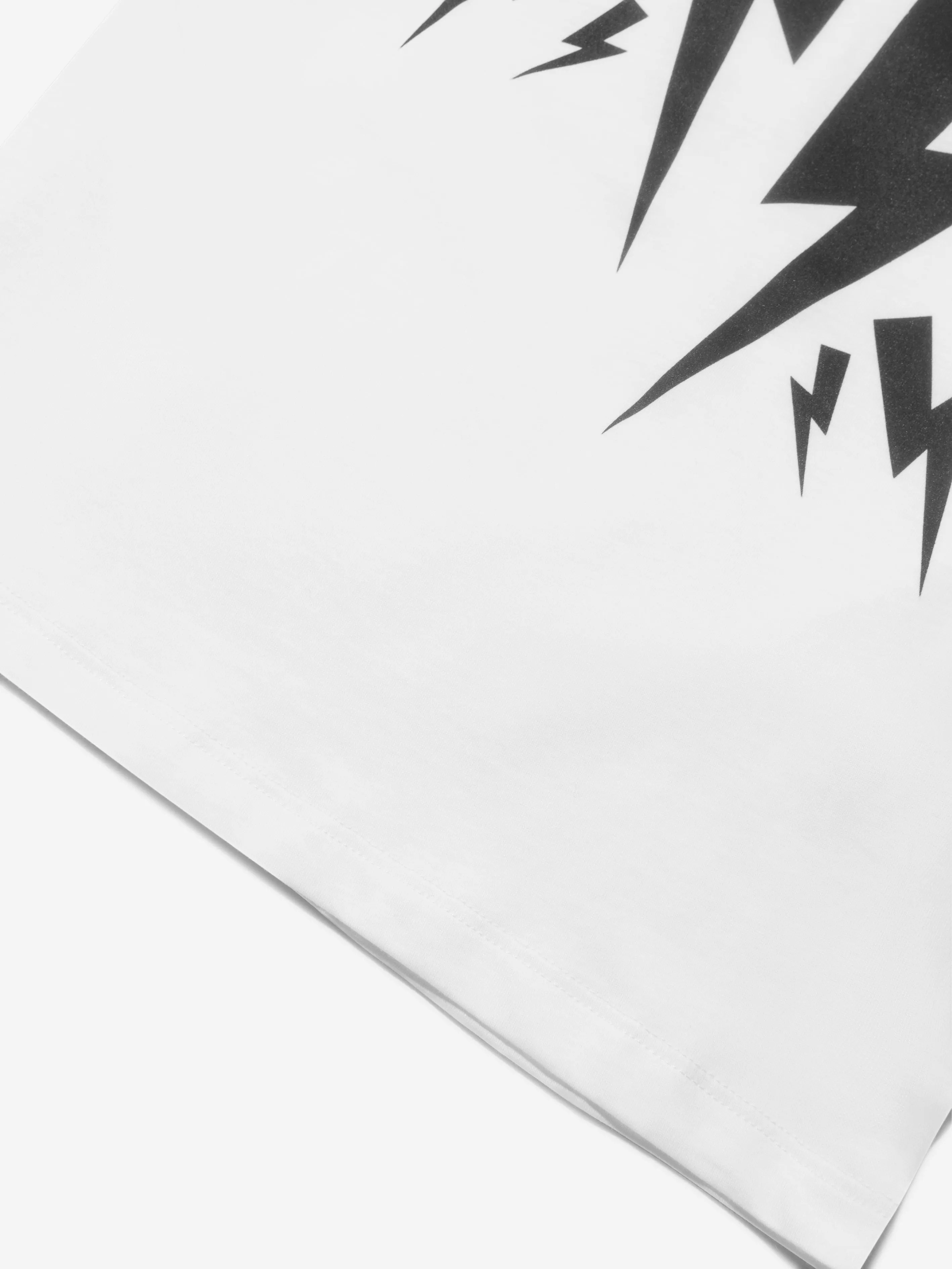 Neil Barrett Boys Lightning Bolt Print T-Shirt