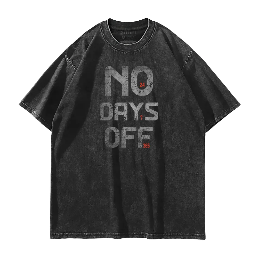 No Days Off Washed T-Shirt