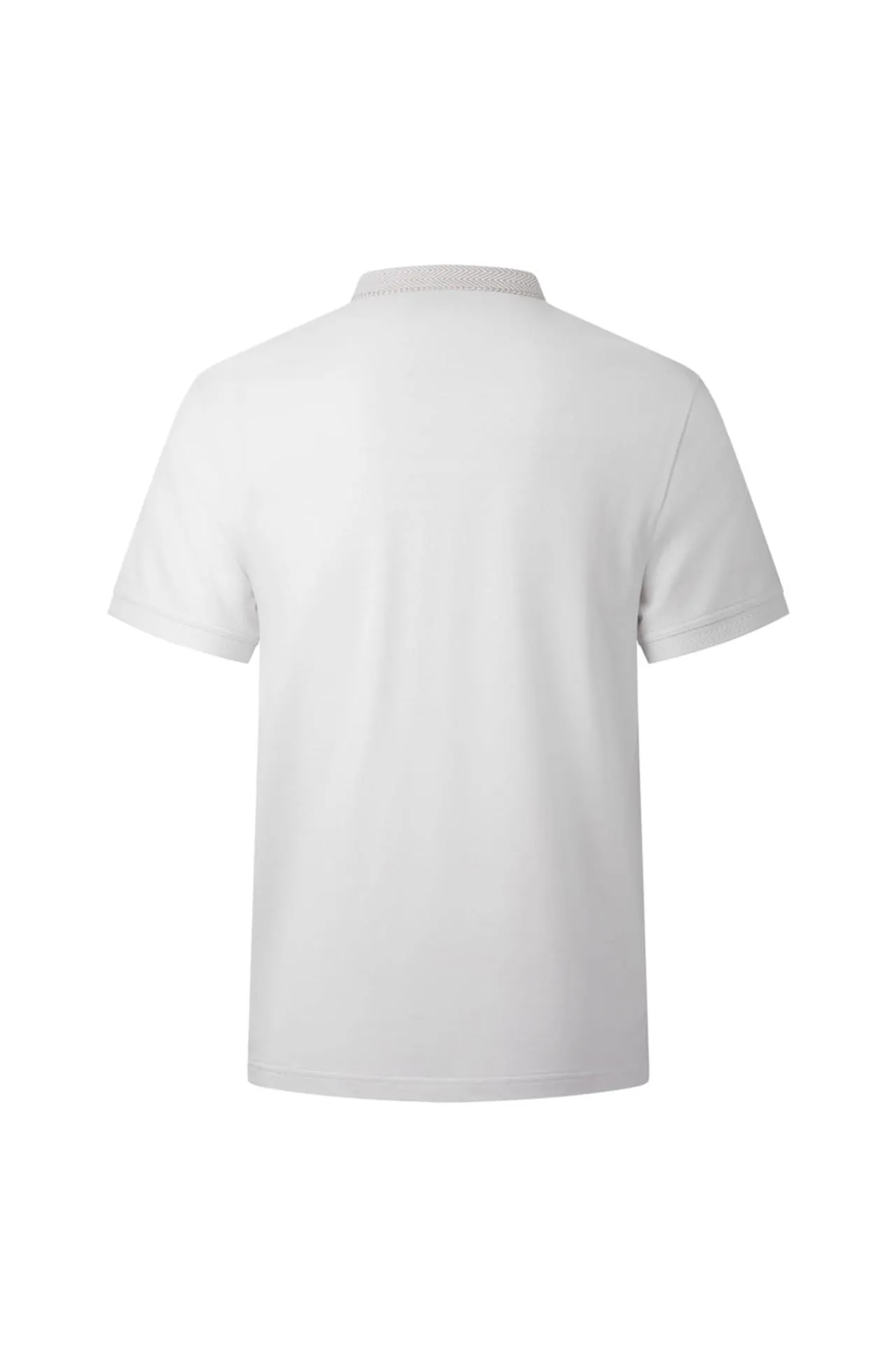 Non-Iron Pure Cotton Stand Collar Polo Tee