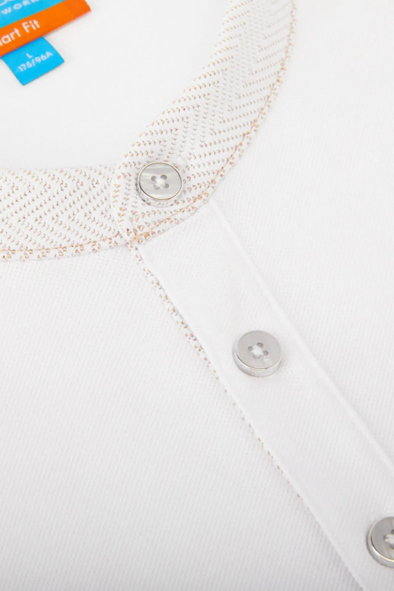 Non-Iron Pure Cotton Stand Collar Polo Tee