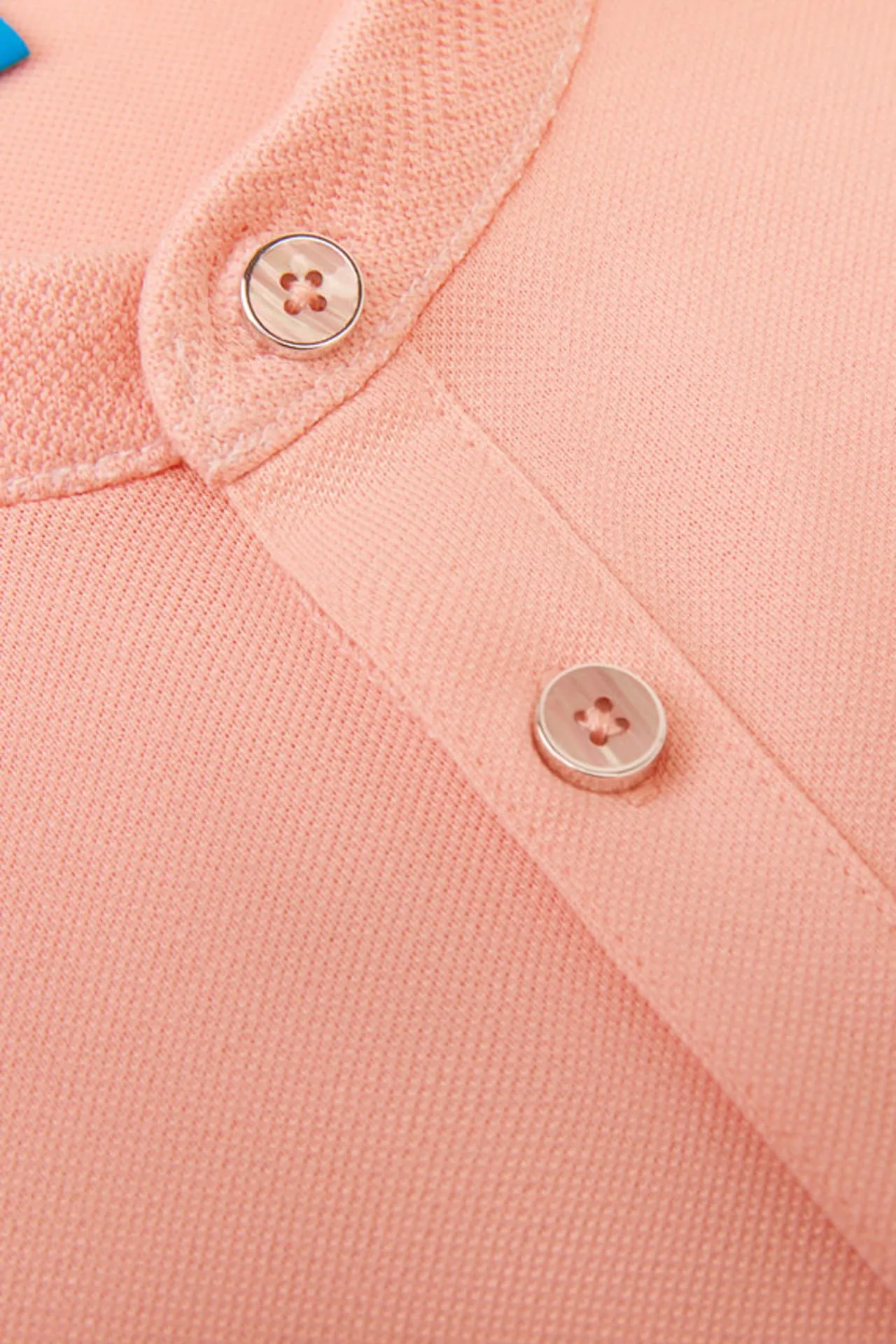 Non-Iron Pure Cotton Stand Collar Polo Tee