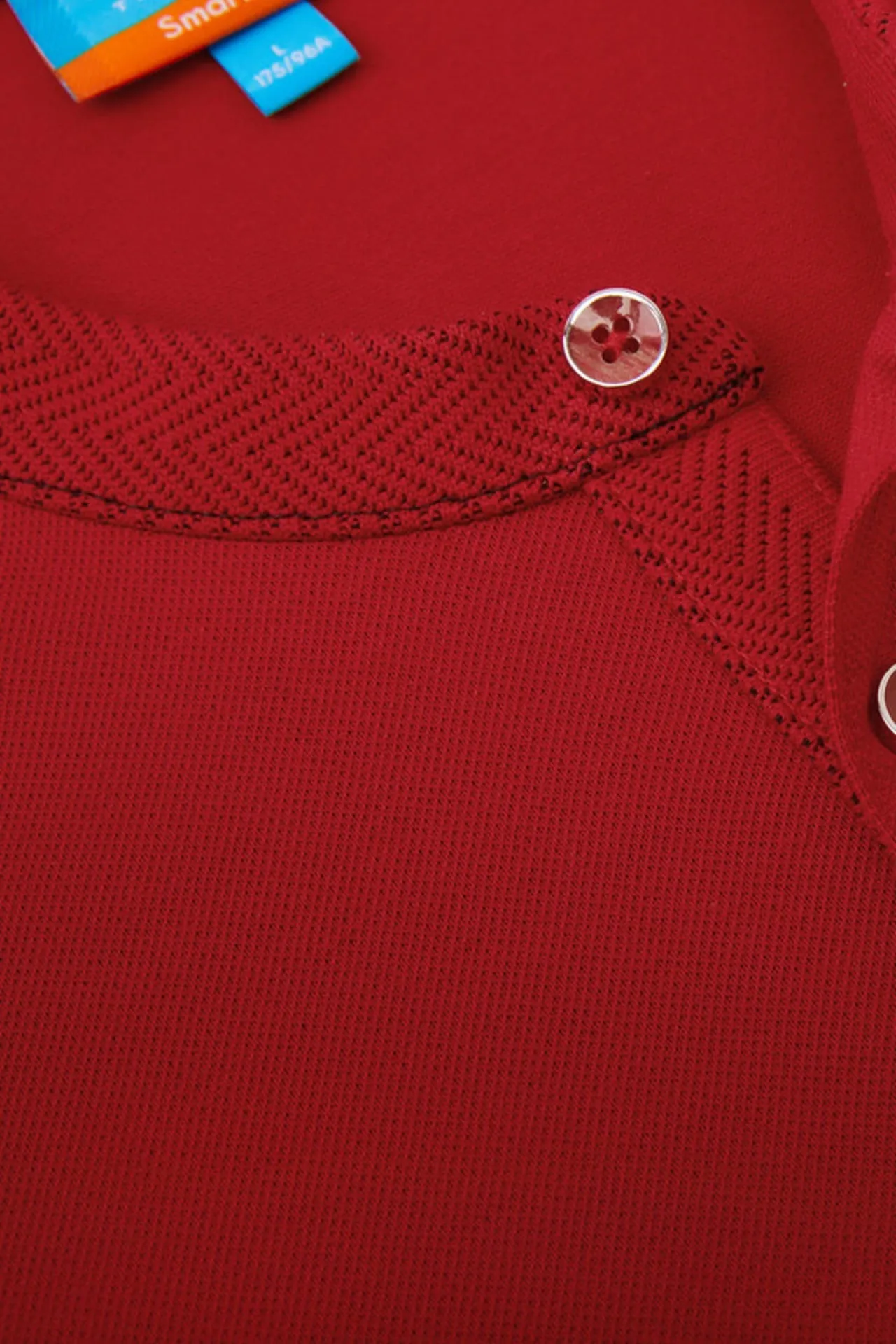 Non-Iron Pure Cotton Stand Collar Polo Tee