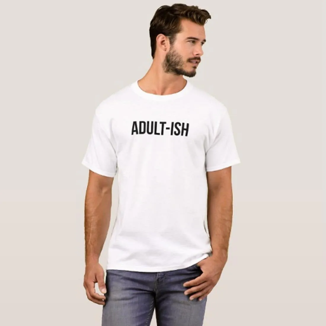 Nutcase Designer Round Neck Men's T-Shirt Wrinkle-Free Poly Cotton Tees - Adult ISH