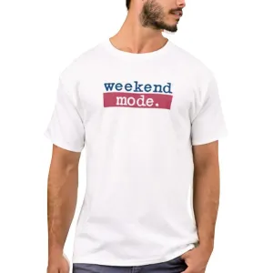 Nutcase Designer Round Neck Men's T-Shirt Wrinkle-Free Poly Cotton Tees - Weekend Mode Red