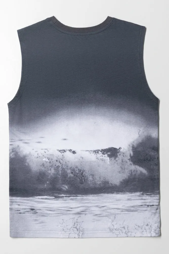 Ombre Vest Dark Grey