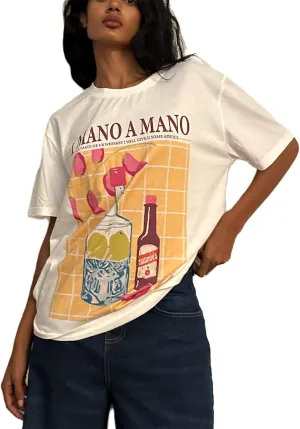 Oversized Graphic T Shirt for Women Y2K Short Sleeve Crewneck Vintage Aesthetic Tees Teen Girls Summer Hawaii Tops