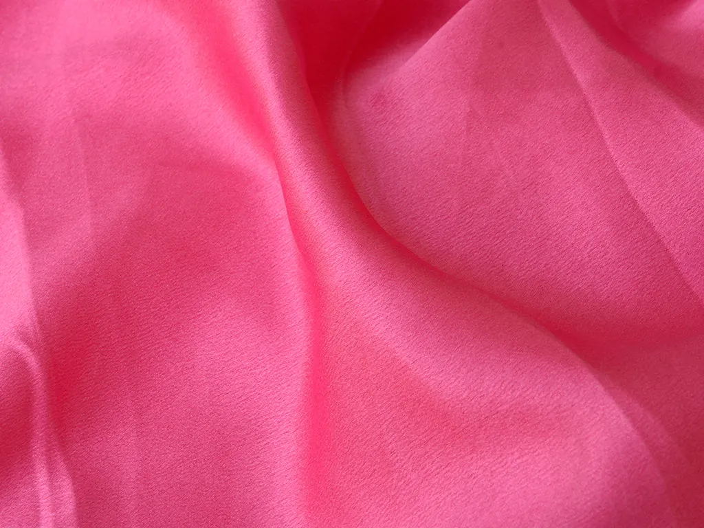 Pink Plain Moss Satin Fabric
