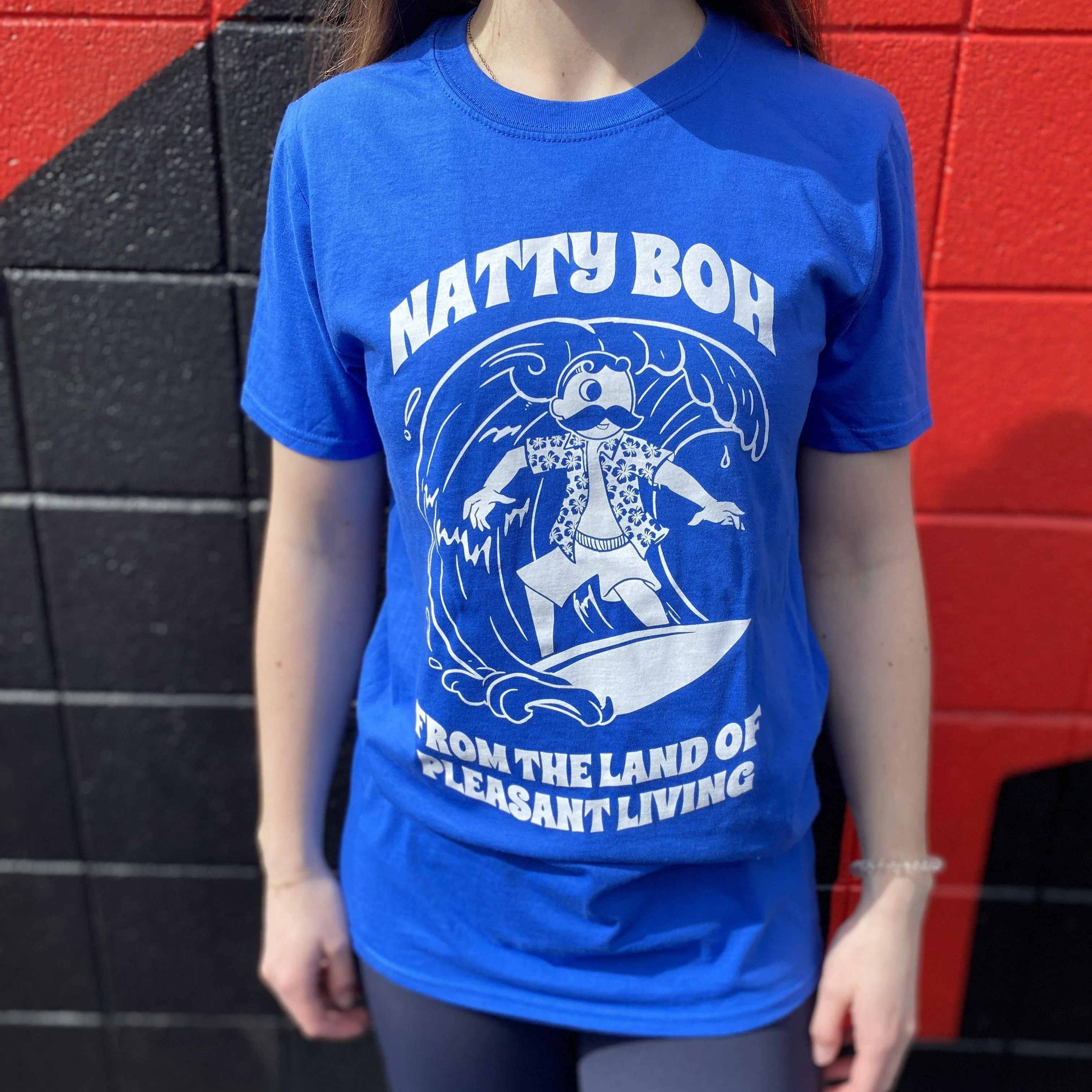 Pleasant Living Natty Boh Surfer (Blue) / Shirt