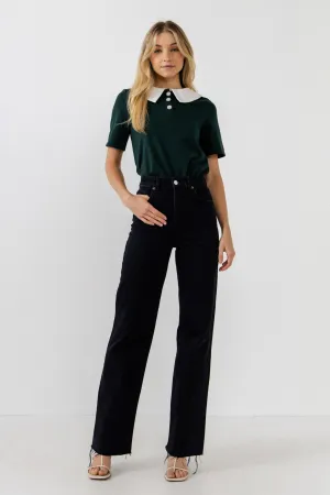 Polo Shirts with Jewel Button