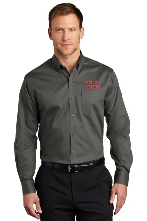 Port Authority SuperPro Custom Twill Shirts, Sterling Grey