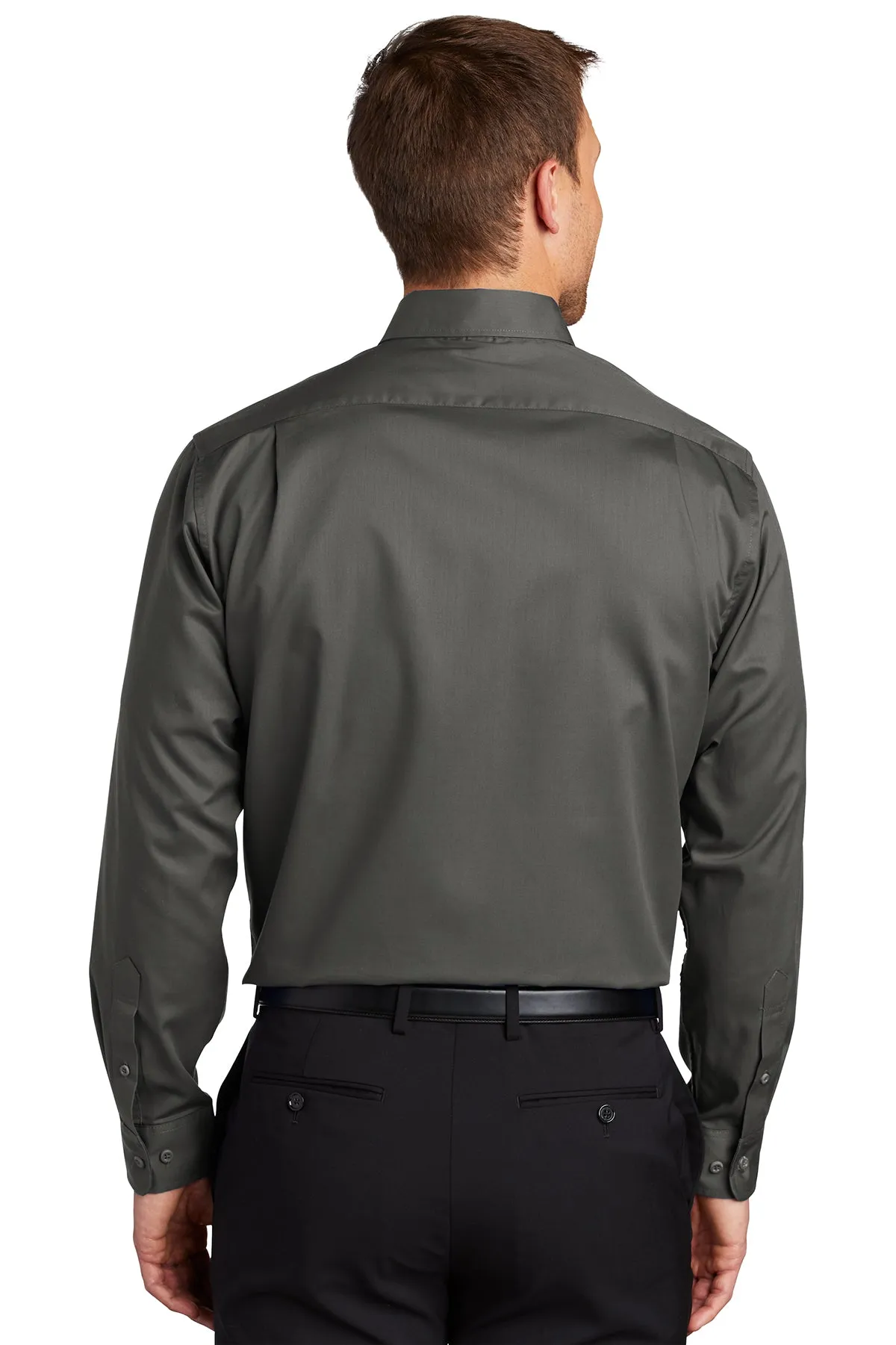 Port Authority SuperPro Custom Twill Shirts, Sterling Grey