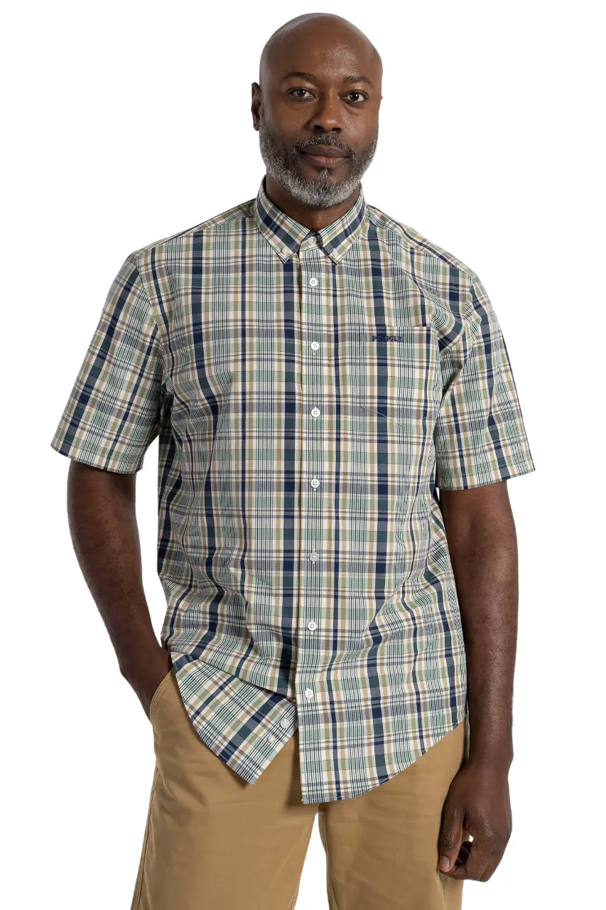 Pringle SS Green Check Shirt
