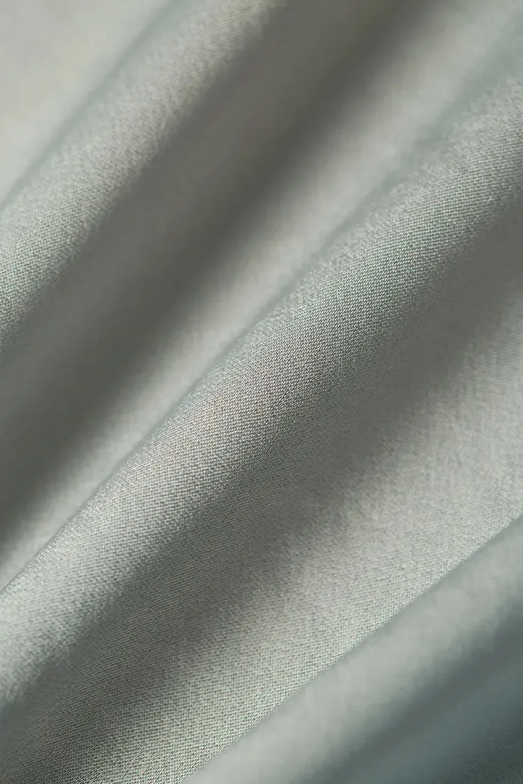 Pure Mulberry Silk Lined High Waist Wide Leg Pants