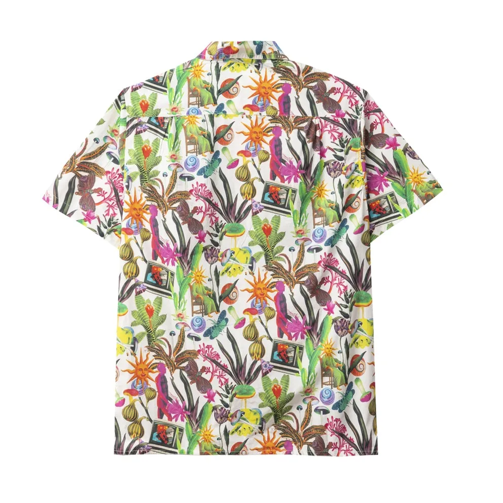 REAL BAD MAN PSYCHEDELICA VACATION BUTTON DOWN // BOUQUET MULTI PRINT