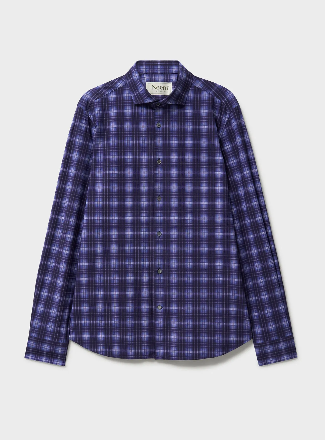 Recycled Italian Cernobbio Blue Cut Away Comfort Shirt