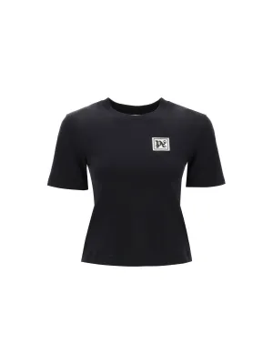 Ski Club Logo Patch Organic Cotton T-Shirt