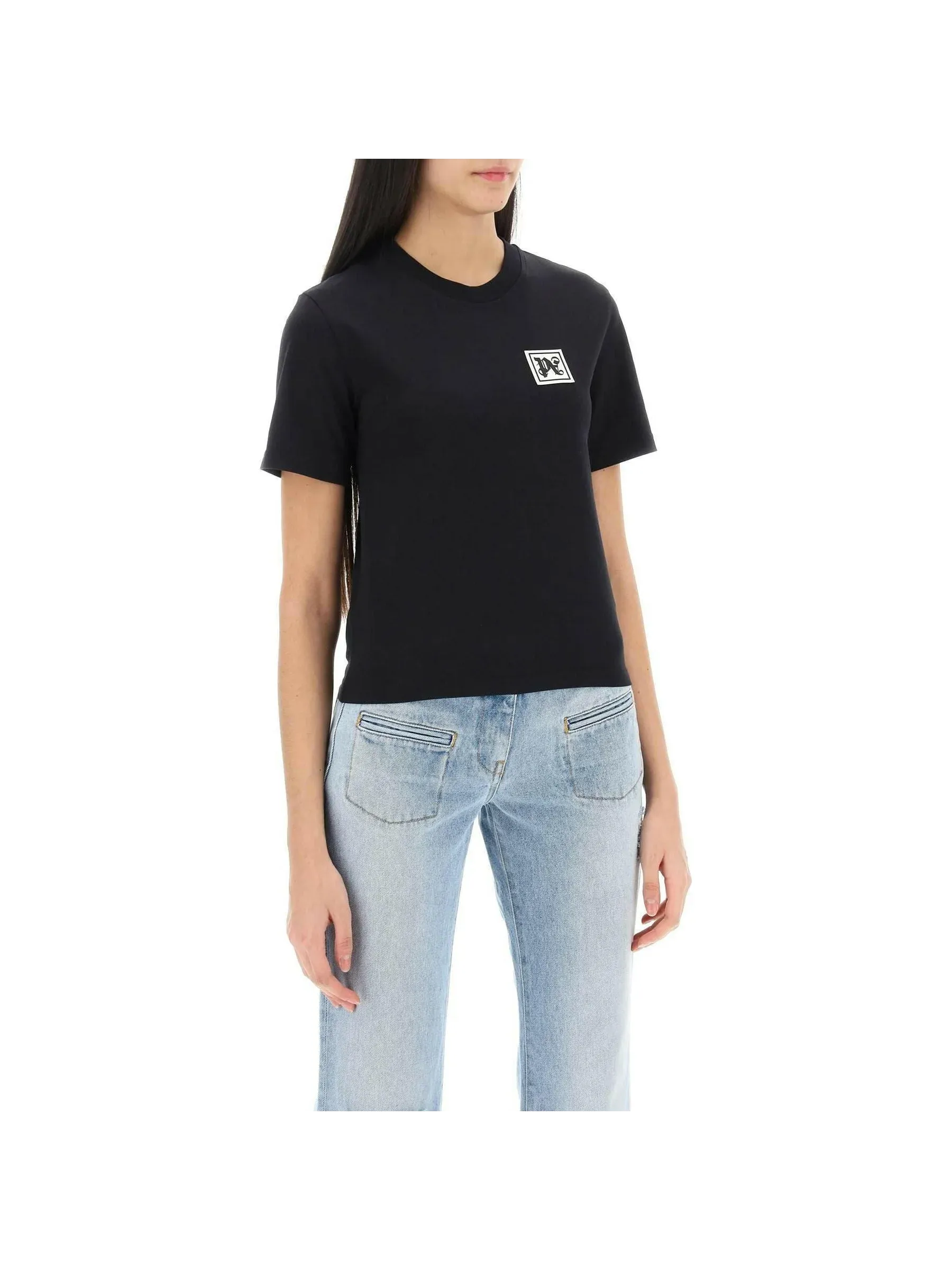 Ski Club Logo Patch Organic Cotton T-Shirt