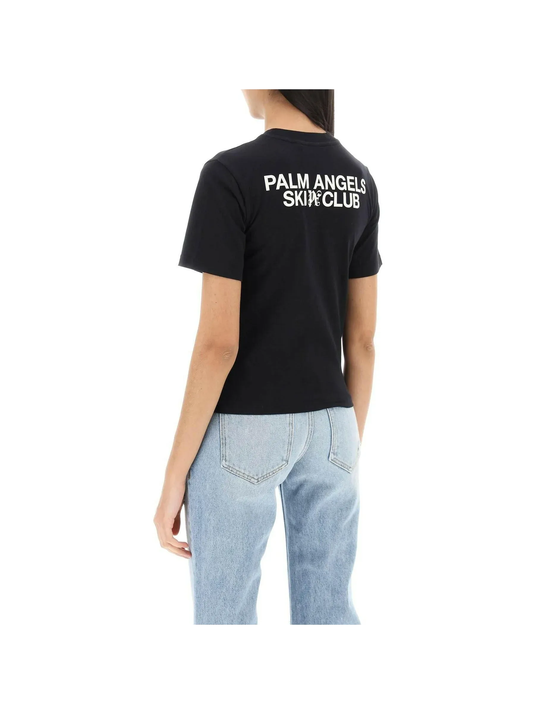 Ski Club Logo Patch Organic Cotton T-Shirt