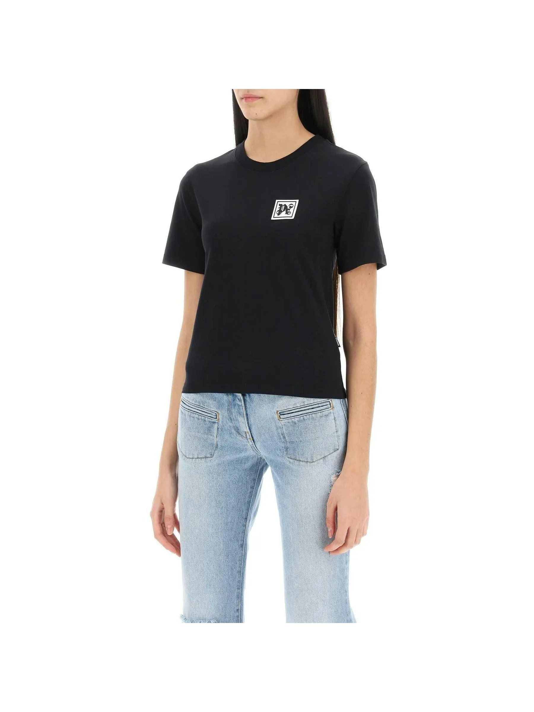 Ski Club Logo Patch Organic Cotton T-Shirt