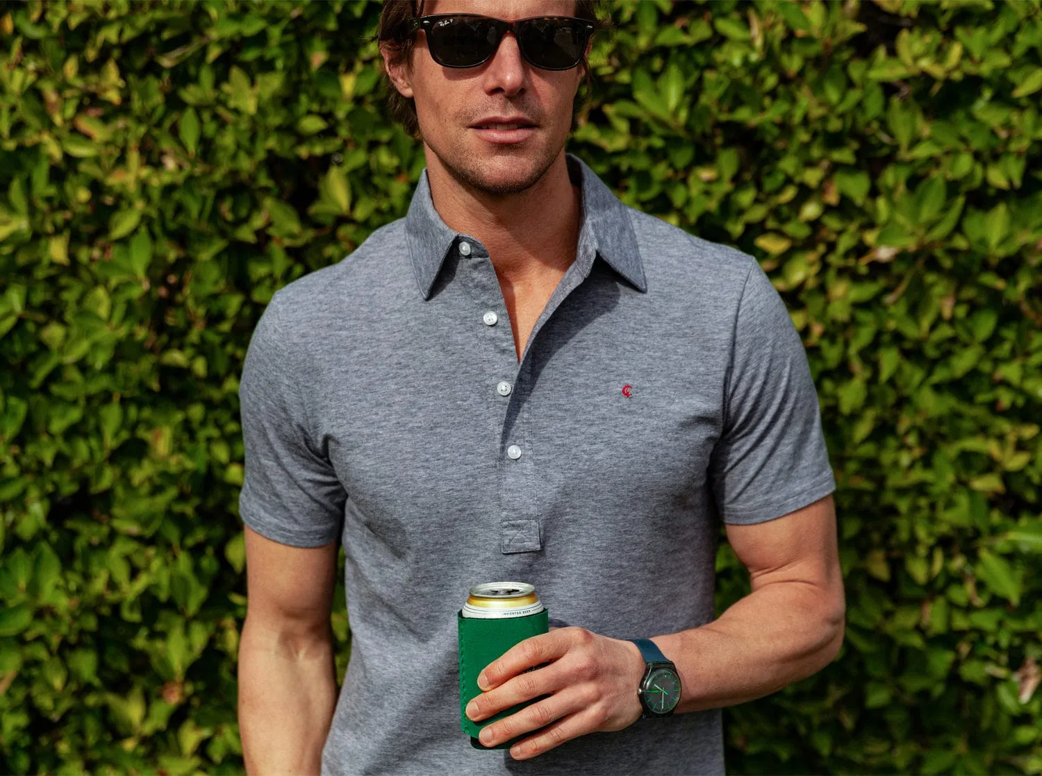 Slim Fit Top-Shelf Range Polo - Indigo Microstripe
